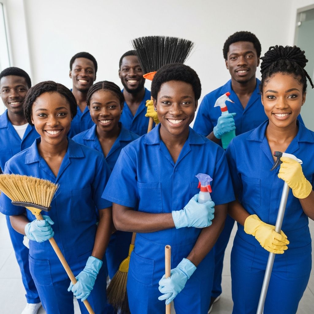 Professional Nigerian cleaning crew
